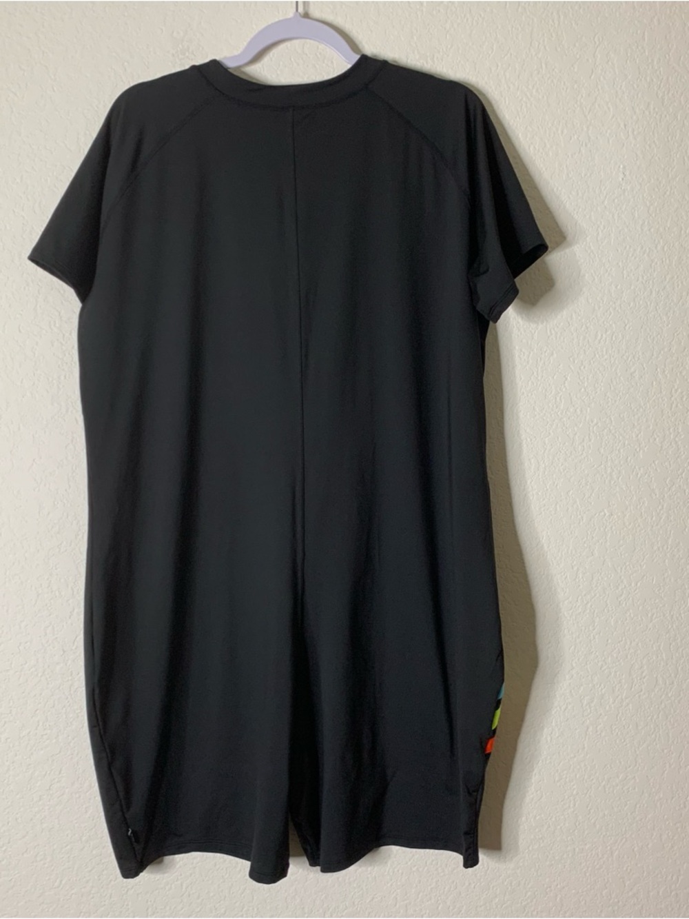 TomboyX Swim 6″ Unisuit – Black With Orange Yellow & Blue Stripes 4X - Picture 7 of 9